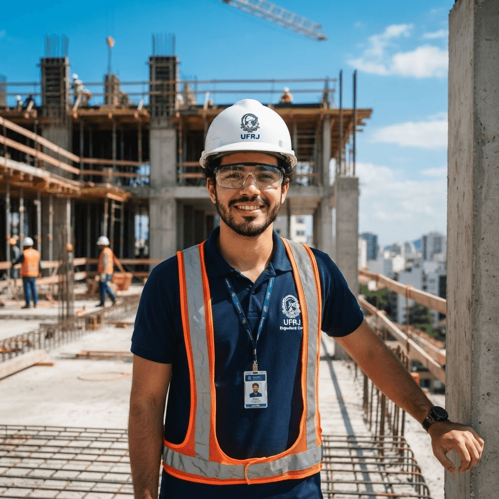 Retrato de Gregório Galindo, convidado de Engenharia Civil